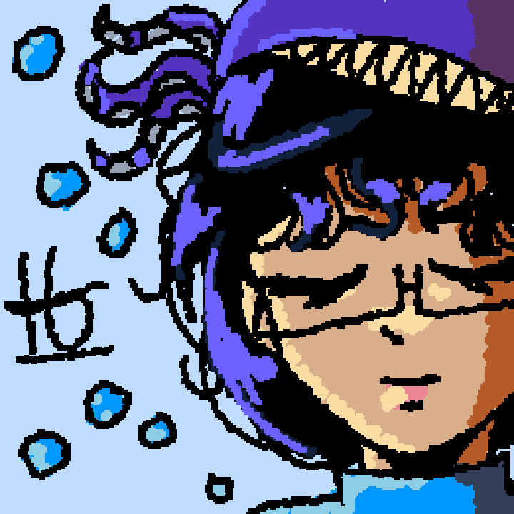 海の中の少女