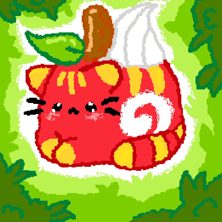 apple swiss roll pusheen