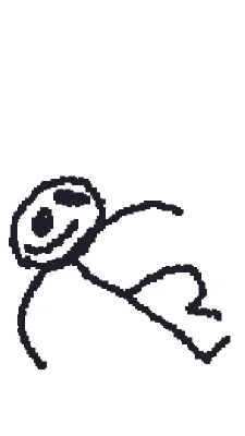 laying stickman