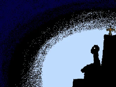 a small dark