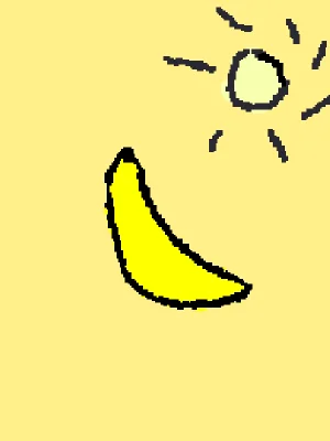 Banana and sun