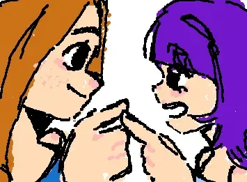 me and bella holding finger
