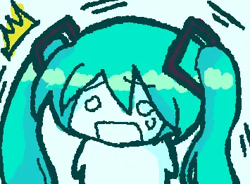 miku is crying