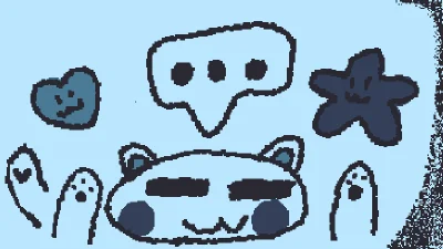 blue kitty