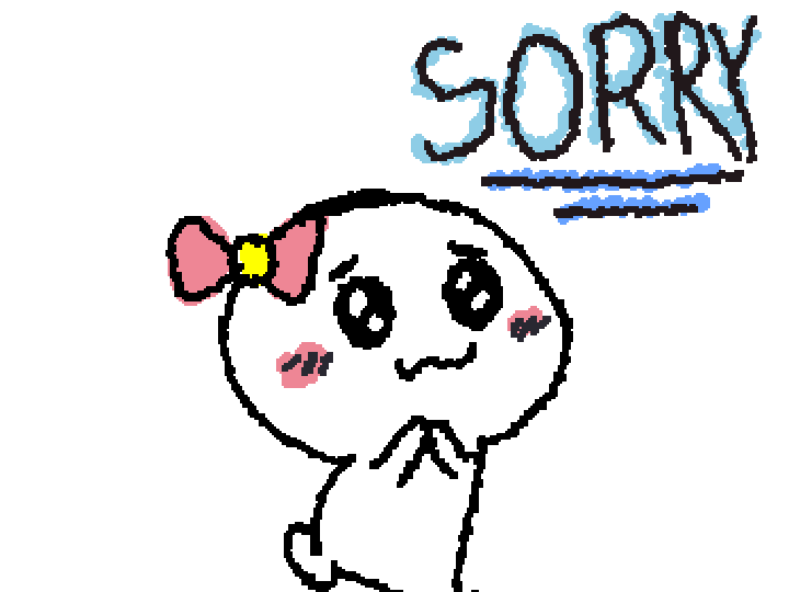 cute "SORRY" Doddle GIF :3