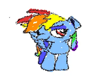 Rainbow Dash kinda looks like a cuuuuuuuunnnnnnt