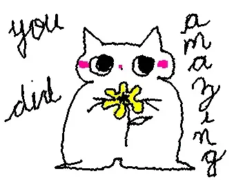 you did amazing :D
