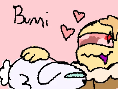 puddin loves bunny🌸