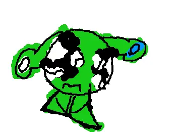 the alien is crying :(