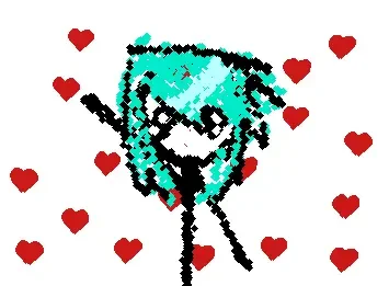 Scene kid waving