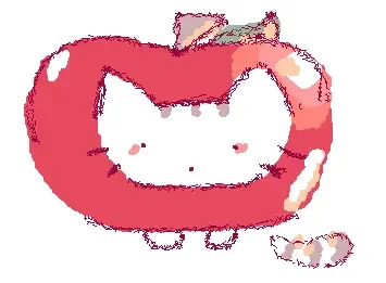 cute little apple cat