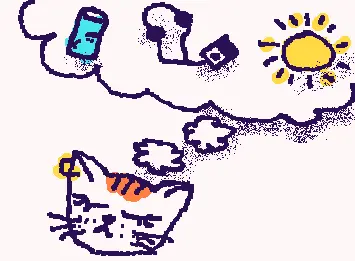 thinking cat