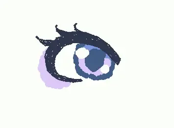 Eye in sadness color pallete