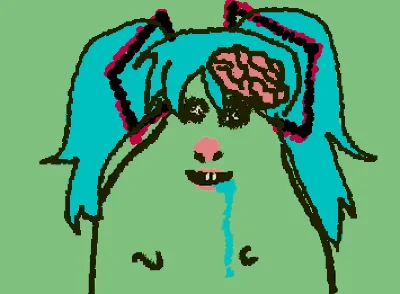 Zombie miku hamster