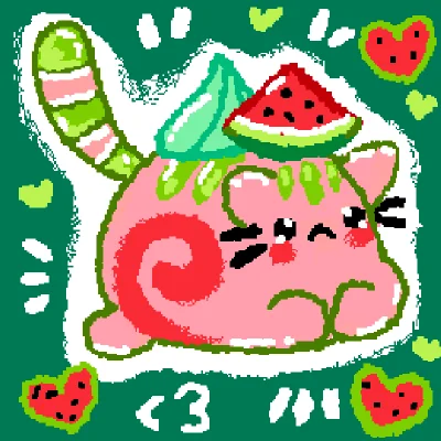 melone swiss roll pusheen