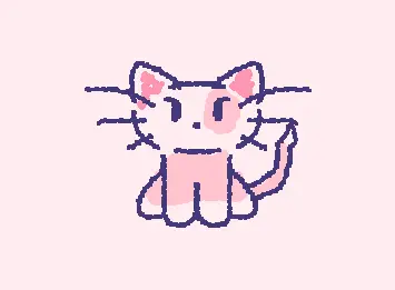 pink cat