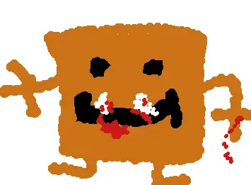 Bread monster will eat the ducks creature