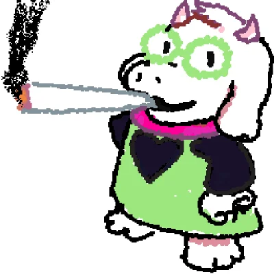 Ralsei smoking