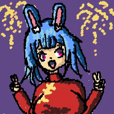 A bunny girl in Chinese New Year