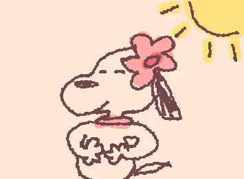 Sunny days with Snoopy