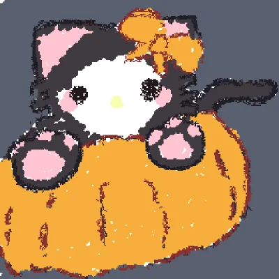 Halloween pumpkin hello kitty  by Pinterest (⁠≧⁠▽⁠≦⁠)