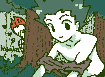 Hisoka peeping Gon