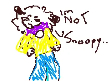 Oliver - the NOT snoopy