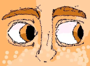 olhos castanhos