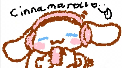 CINNAMAROLL LISTENING TO MUSIC