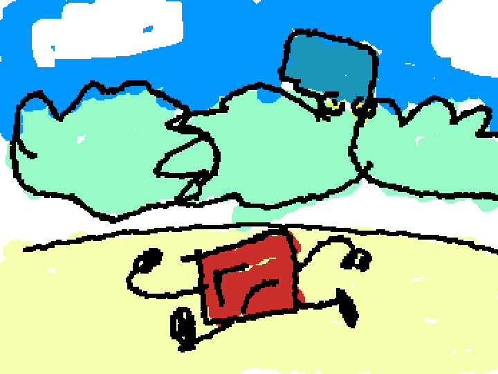 Blocky, you're being watched.
