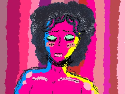Pink woman