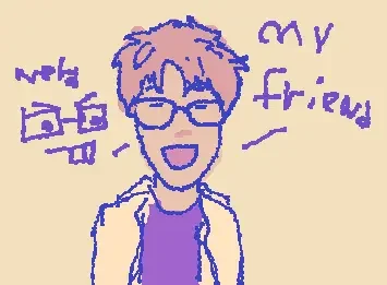 drawing of my friend :)