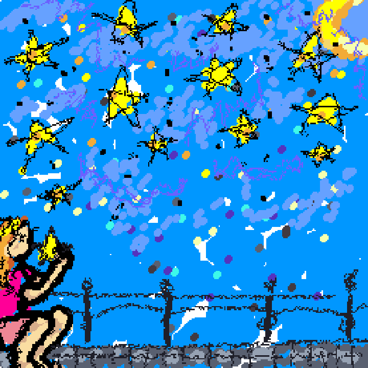 My mom talking to the stars/ minha mamãe falando com estrelas ><