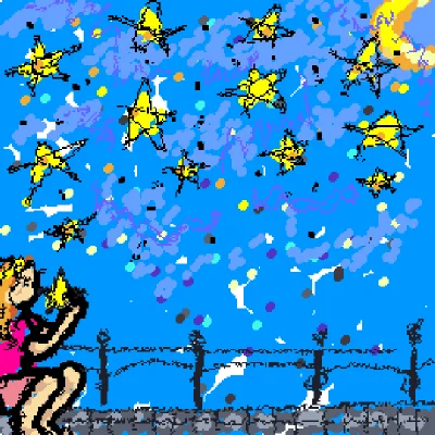 My mom talking to the stars/ minha mamãe falando com estrelas ><