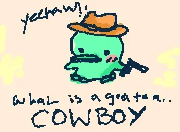 What's a god to a... COWBOY