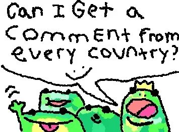 can i get a comment from every country:)