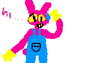 EVIL JAX in blue overalls