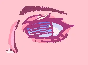 random eye doodle
