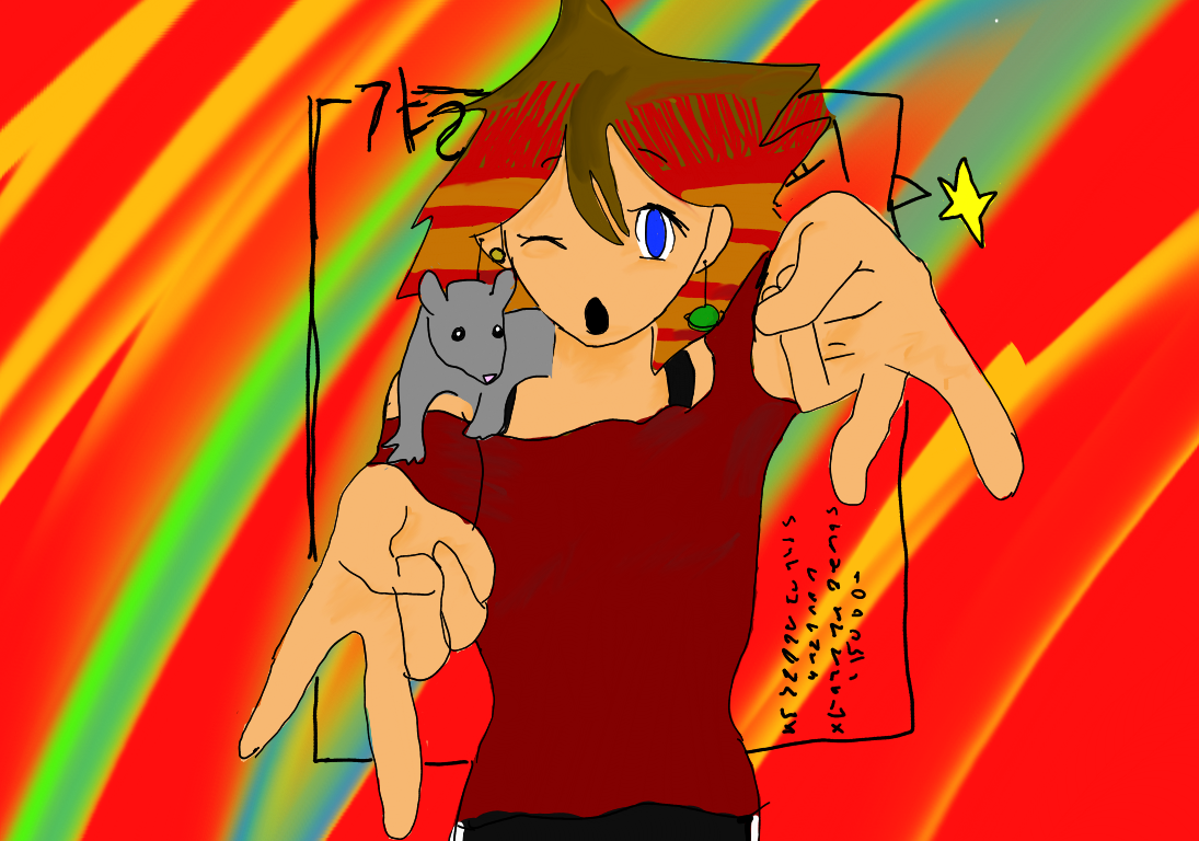 my oc she loves rats btw