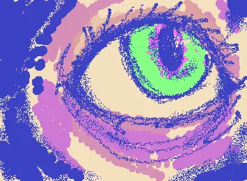 colorful eye