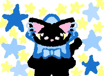 silly star kitty :3