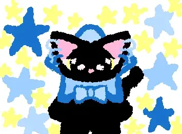 silly star kitty :3