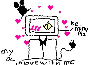 my oc in love with mc in any game he's put in (oc's name is Asher)