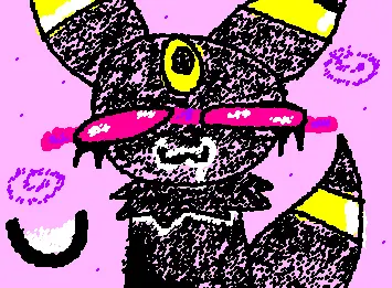 Umbreon drank some milk
