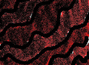 Weird red pattern