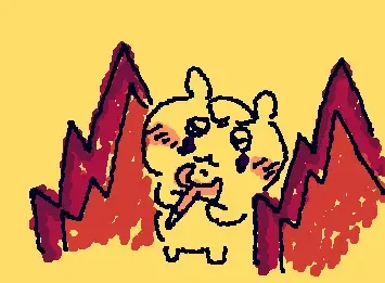 chiikawa en el Infierno oh no