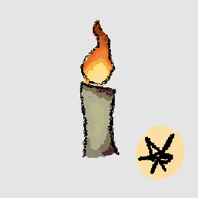 Haii I did not see anyone drawing things soo I drew one! A candle c: