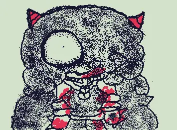 demon creepy girl