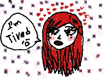 hot tired red head