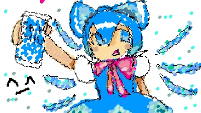 Cirno from Touhou (first drawing i made)